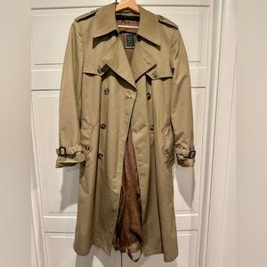 Dior Khaki Double-Breasted Trench Coat